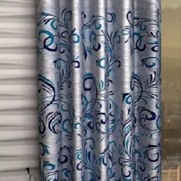 panipat textile hub 214 cm (7 ft) Polyester Semi Transparent Door Curtain Single Curtain-picture-27