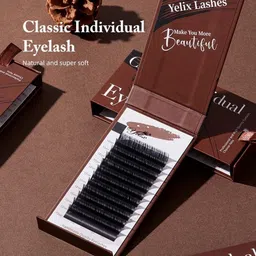 bid Yelix Matte Black Classic Individual Eyelash Extension (0.05C-14mm)-picture-13