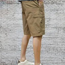 tyrell Solid Men Brown Cargo Shorts image 3
