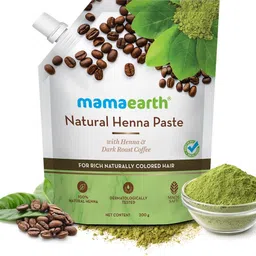 mamaearth Natural Henna Paste, Ready to Apply, with Henna & Dark Roasted Coffee , Natural Black image 2