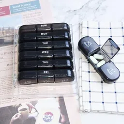 dejmin 1 Pill Box Organizer,21 Grids 3 Times One Day,Portable Travel Pill Box (Pack of 1) Pill Box-picture-22