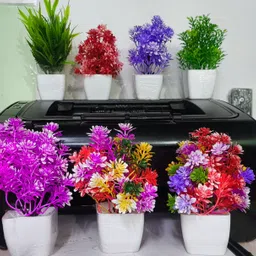 etech 0666 Multicolor Wild Flower Artificial Flower with Pot-picture-27