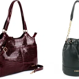 cimoni Women Maroon, Green Shoulder Bag-picture-20