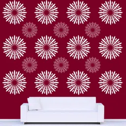 arandnj Painting Wall Stencils Pack of 1 (Size:-16X24 Inch) Blooming DIY Reusable Design PATTERN STYLE- 40380 Modern Wall Arts Stencil-picture-26