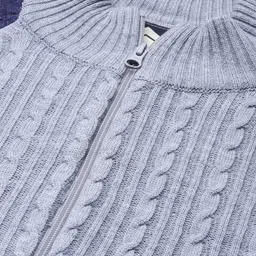 roadster Men Colorblock Blue Sweater image 2