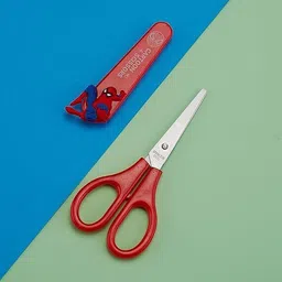 cherrybox Cartoon Stainless Steel Craft Kawaii Scissor & Safety Cover,Paper Cutting Scissors image 4