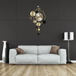 brassz design studio Analog 60 cm X 60 cm Wall Clock image 2