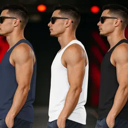 being wanted Pack of 3 Men Vest image 3