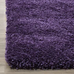 shag weaving Purple Polyester Carpet image 2