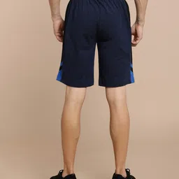 van heusen Solid Men Blue Regular Shorts image 4