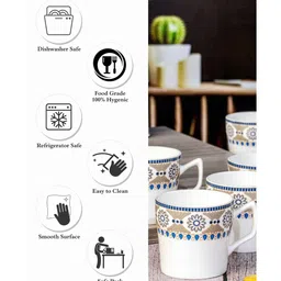 sonaki Bone China Tea/Coffee Mug Set of 6pcs image 5