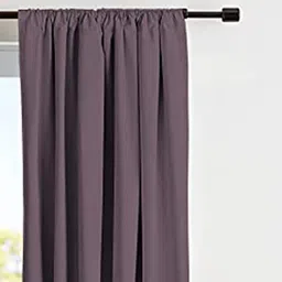 parda online Purple Polyster Solid 9ft Blackout Rod Pocket Window/Door (1 Pc) image 3