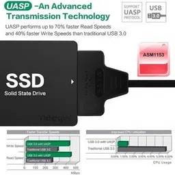 VOOCME Uasp Sata To Usb Converter For 2.5" Hard Drives Disk USB Adapter image 5