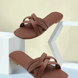 gerucrafts |Premium|Comfort|Trendy|Lightweight|Stylish|Flats|Chapal|Slippers Women Slides-picture-19