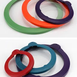 shoply 5pcs of Vacuum Lids Press Seal Fresher Food Leak Proof Food Fresh Keep Lid Sealing Cover Refrigerator Plate Cover Kitchen Tools 8 inch Lid image 2