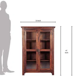 made wood Sheesham Wood Solid Wood Close Book Shelf image 4