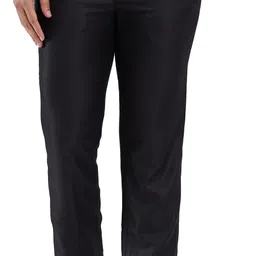 park avenue Men Regular Fit Black Polyester Trousers-picture-17
