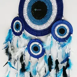 synlark Dream Catcher Traditional Indian wall Art for Bedroom, Home Wall, Hanging Design Feather Dream Catcher image 4