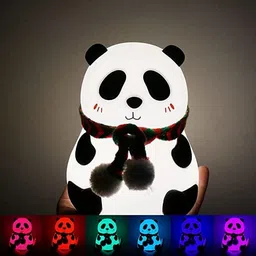 Desidiya® Panda Lamp, Panda Gifts, Panda Touch Silicone Lamp, Birthday Gift for Girls and Boys, Panda Light Lamp, Kids Night Light | Gifts for Woman | Valentine Gift image 2