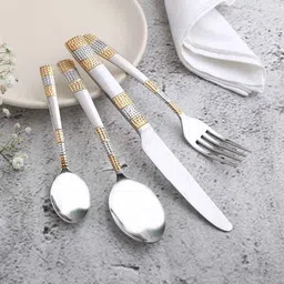 wonderchef Roma Gold Stainless Steel Dinner Fork Set image 5