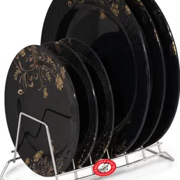 kitchen kart Plate Kitchen Rack Plate Rack for Kitchen – Space Saving Dish Drying Stand,KK Steel image 5