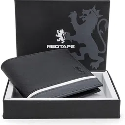 red tape Men Casual, Formal Black Genuine Leather RFID Wallet-picture-35