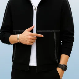 platinumcartz Men Solid Casual Jacket image 4