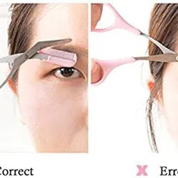 macvl5 Eyebrow Scissors With Comb, Remover Makeup Tools, Hair Removal Grooming Shaping Scissors image 3