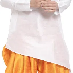 Men Pure Silk Kurta Dhoti Pant Set-image-21
