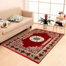home elite Maroon Chenille Carpet-picture-22