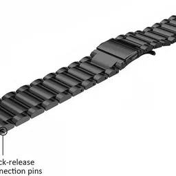 Colorcase Stainless Steel Strap Compatible with Pebble Cosmos Vault Smart Watch Smart Watch Strap image 3