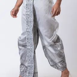 Nakshi Floral Print Men Dhoti image 3