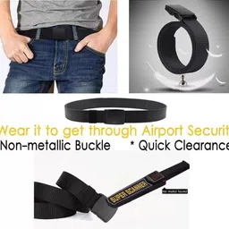 jkm collection Men Casual Multicolor Nylon Belt image 4