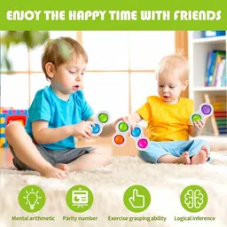 aganta Pop It Keychain Simple Dimple Keychain Pop Its Key Chain Puppet Toys Key Ring Pop Sound Toys For Kids Finger Popping Toys Popit Game Simple Dimple Fidget Toy Best Stress Relief Gadget For Adults Multipurpose Key Chain Toy Popit Keychains image 4