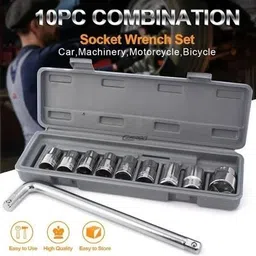 zeno volt 10 Pcs 1/2 Socket Wrench Spanner Set Automobile Repair Tool Box Wrench Socket Set image 4