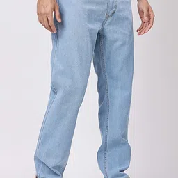 zaysh Men Regular Mid Rise Light Blue Jeans image 4