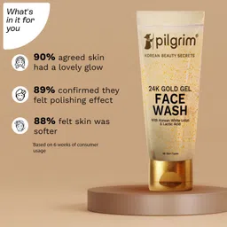 pilgrim 24k Gold face wash for Even skin tone Face Wash image 3