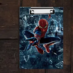 durgawallcraft Spiderman Fight Digital Reprint Clip Board Exam Pad Size (14x10 Inches)-picture-19
