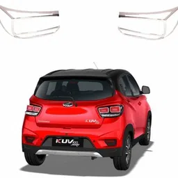 amabu Mahindra KUV 100 Tail light chrome cover for all Model (set of 2) Chrome MAHINDRA KUV 100 Rear Garnish-picture-13