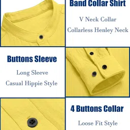 zartha Men Solid Cotton Blend Straight Kurta image 4