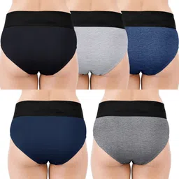 vaishma Pack of 5 Women Hipster Multicolor Panty image 2