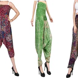 fusfus Printed Rayon, Cotton Women Harem Pants-picture-14