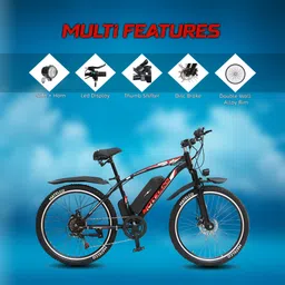 matelco URBANO Ei26 BLACK 26 inches Single Speed Lithium-ion (Li-ion) Electric Cycle image 5