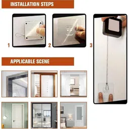 PocketShop Multifunctional Automatic Door Closer, Automatically Self Closing Door Smart Door Lock image 4