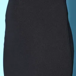 berrylush Women Solid Straight Black Skirt image 4