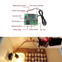 techsupreme Pack of 5 W1209 Digital Thermostat Temperature controller for incubator Temperature Sensor and Controller Electronic Hobby Kit image 2