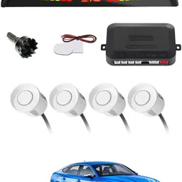 zplus Universal 4 White Reverse Parking Sensor With LED Display For Cars-223 Safety of Passengers/Car One Alarm Kit-1438 Parking Sensor-picture-26