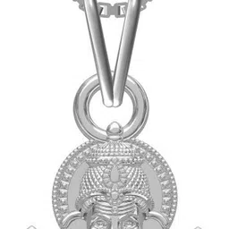 zalkari 925 Sterling Silver Ganesh Pendant Chain for mens and womens pure Silver Locket Rhodium Sterling Silver Locket image 3