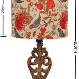 homesake Sculptural Hand Carved Wood Table Lamp with Khadi Square shade, Antique Black Table Lamp image 3