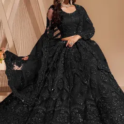 reelove factory Embroidered Semi Stitched Lehenga Choli image 3